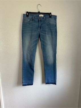 Crafted by Lee Light Wash Raw Hem Skinny Crop Denim Jeans